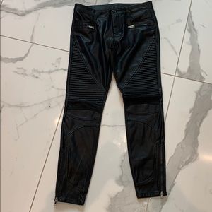 Leather Moto Pants